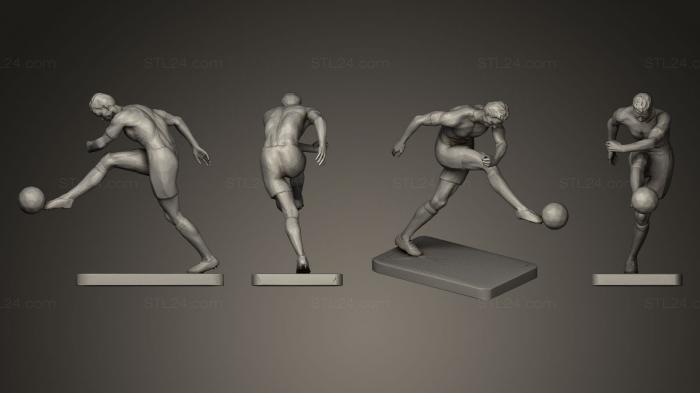 Figurines of people (El Futbolista, STKH_0014) 3D models for cnc